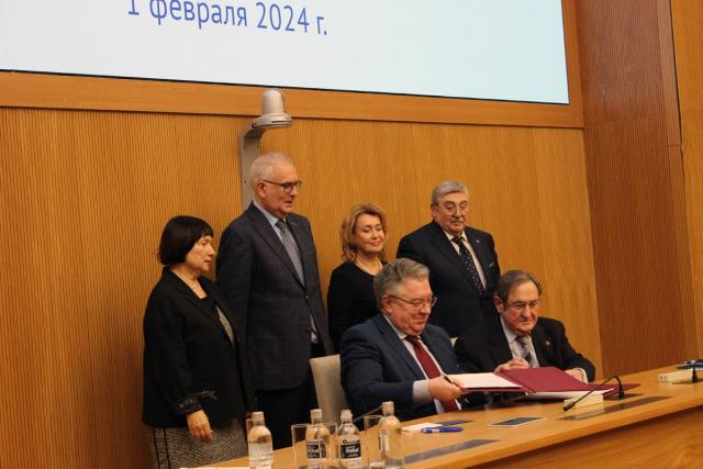 1 февраля 2024 года совместное заседание Президиума СПП СПб и Президиума Санкт-Петербургского отделения РАН